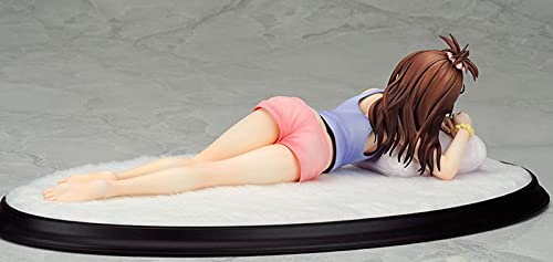 Handmade Removable 22cm Long to Love Rukness Yuuki Mikan Kawaii Sleep Position Beautiful Girl PVC Action Figure Model Statue Anime Cartoon Game Character Ornaments from Colleagues