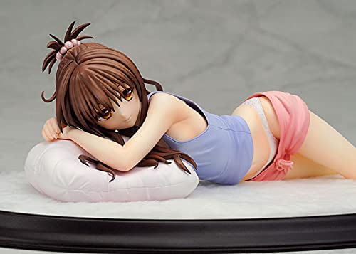 Handmade Removable 22cm Long to Love Rukness Yuuki Mikan Kawaii Sleep Position Beautiful Girl PVC Action Figure Model Statue Anime Cartoon Game Character Ornaments from Colleagues