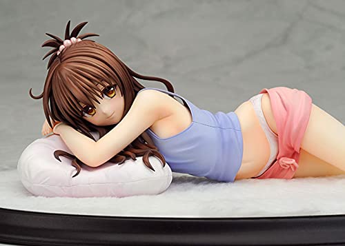Handmade Removable 22cm Long to Love Rukness Yuuki Mikan Kawaii Sleep Position Beautiful Girl PVC Action Figure Model Statue Anime Cartoon Game Character Ornaments from Colleagues
