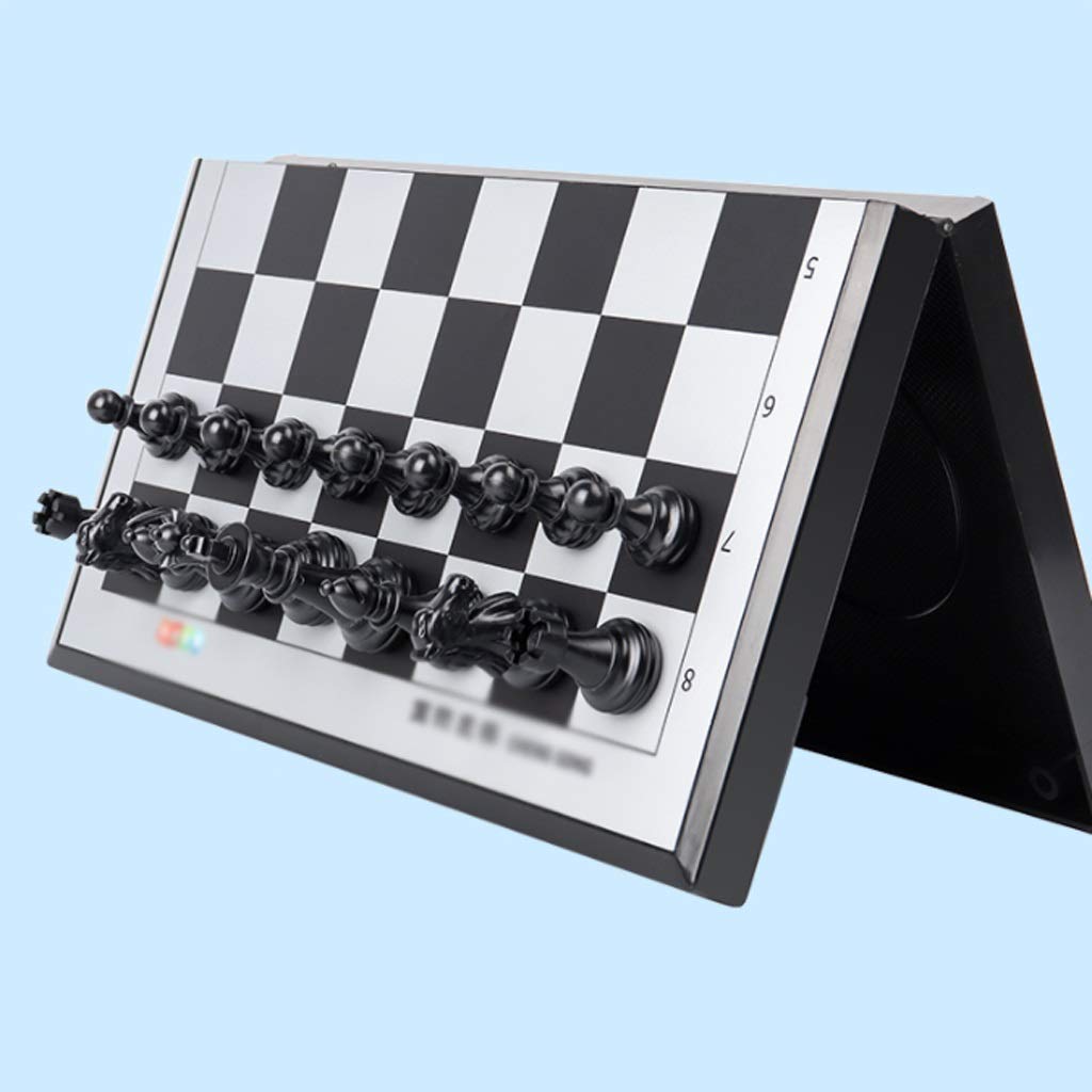 Magnetic Travel Chess Set with Folding Chess Board Portable Special Suit Toys for Kids and Adults (Size : Large) (Small type D)