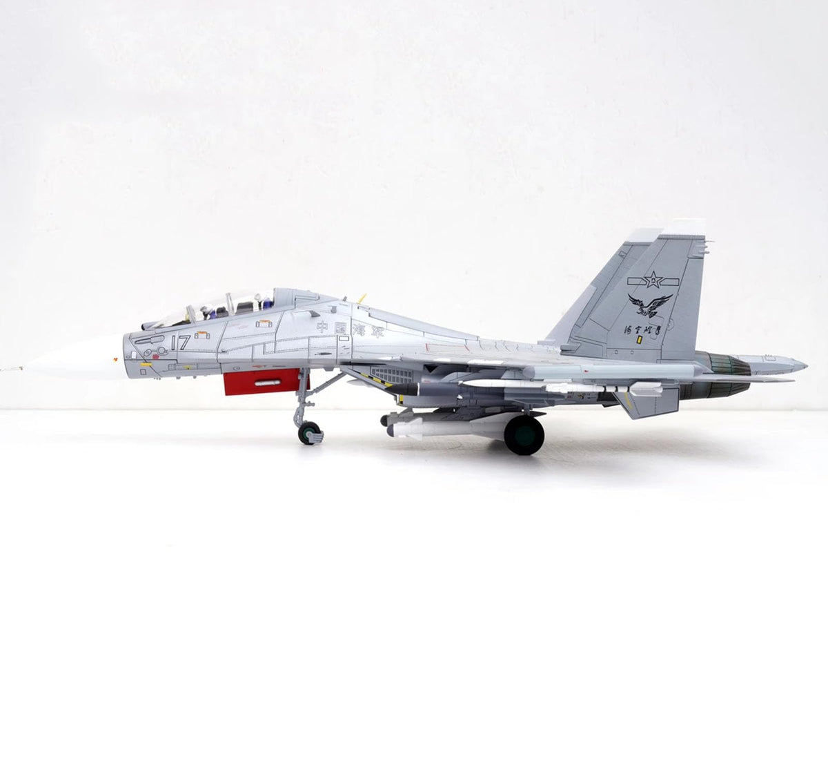 Military Fighter Alloy Die Cast Model, 1/72 Scale SU-30MKK Fighter Model, Adult Toys and Decorations, 12.2 x 8.3Inchs