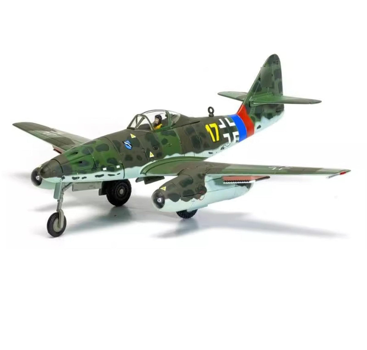 Military Fighter Alloy Die Cast Model, 1/72 Scale Me 262A Luftwaffe JG 7 Nowotny Model, Adult Toys and Decorations, 5.5 x 6.7Inchs