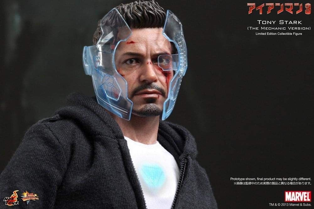 Hot Toys Movie Masterpiece Series Iron Man 3 - Tony Stark (The Mechanic) Sixth Scale 12" Figure