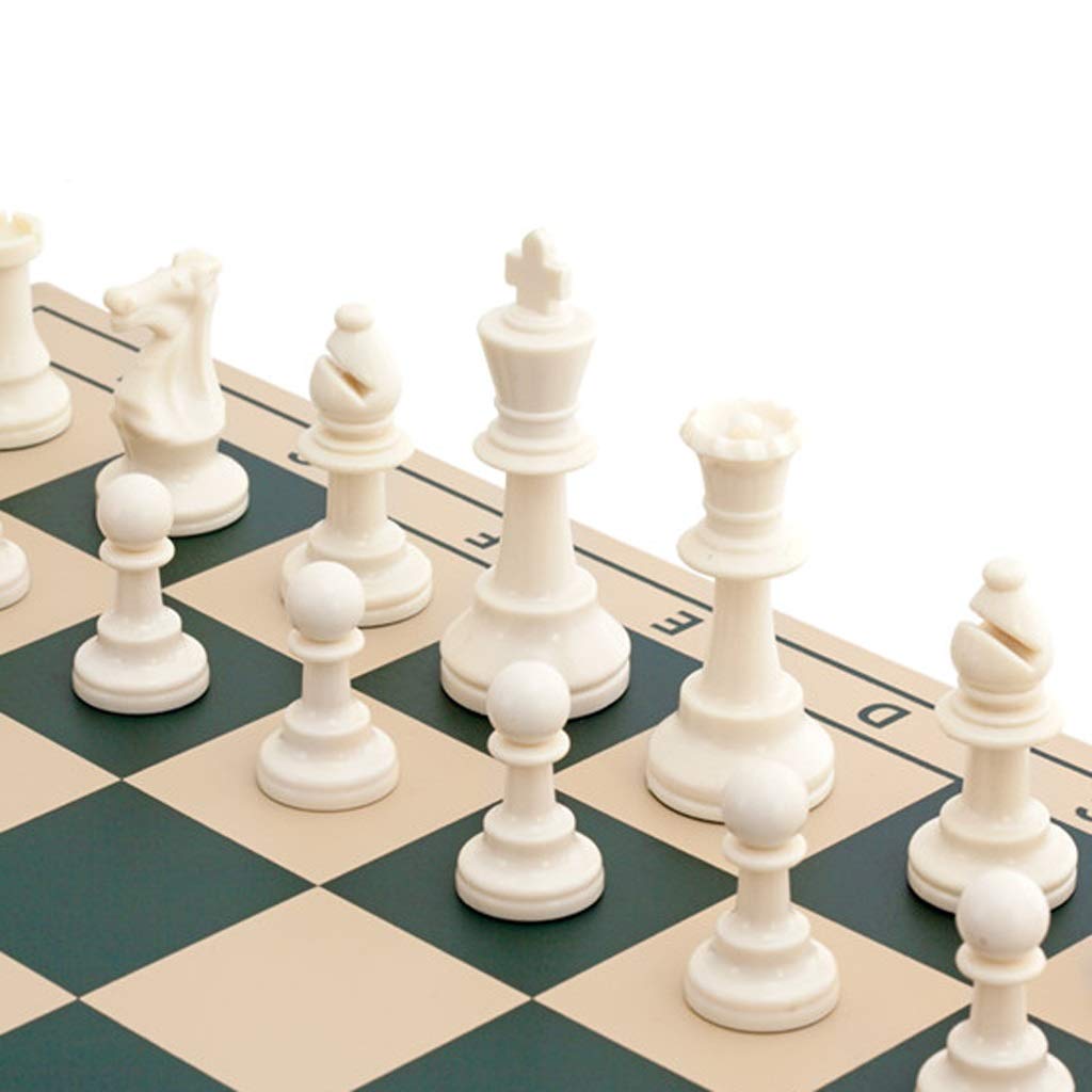 Chess Board Portable PVC Chess Set Travel Portable Chess Plastic Chess Pieces Foldable Chess Board Educational Toy Gift Chess Sets