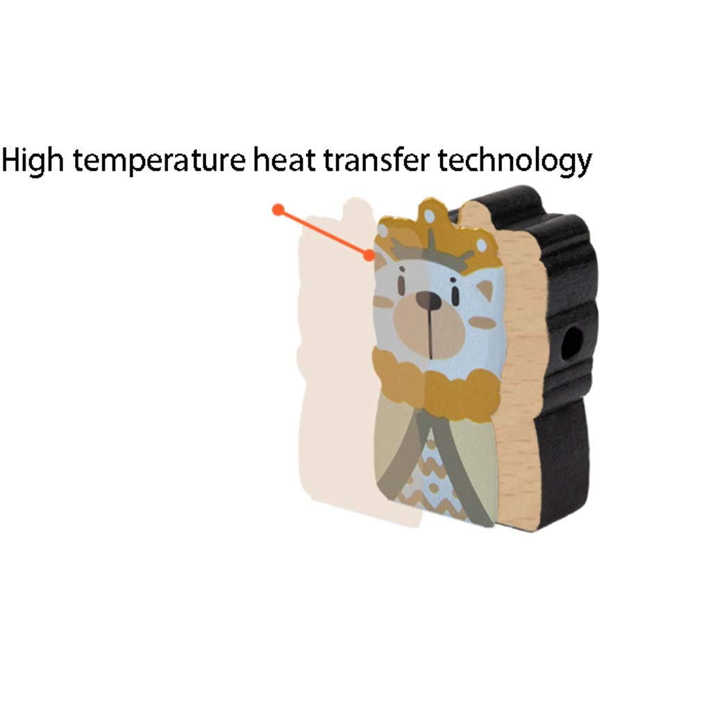 Chess Set Chessboard Beginner Children Solid Wood Chessboard Double Queen Cartoon Three-Dimensional Toy 11.8x0.3in Portable Chess