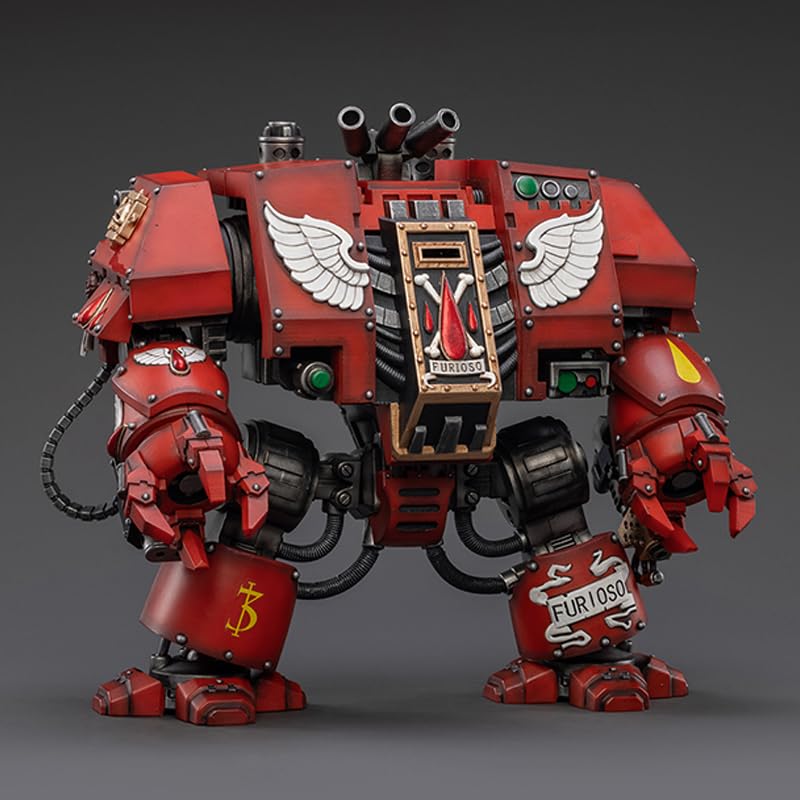 JOYTOY-Warhammer 40,000-1:18-Action Figure-Blood Angels Furioso Dreadnought Brother Same -Collection Model Birthday Gifts