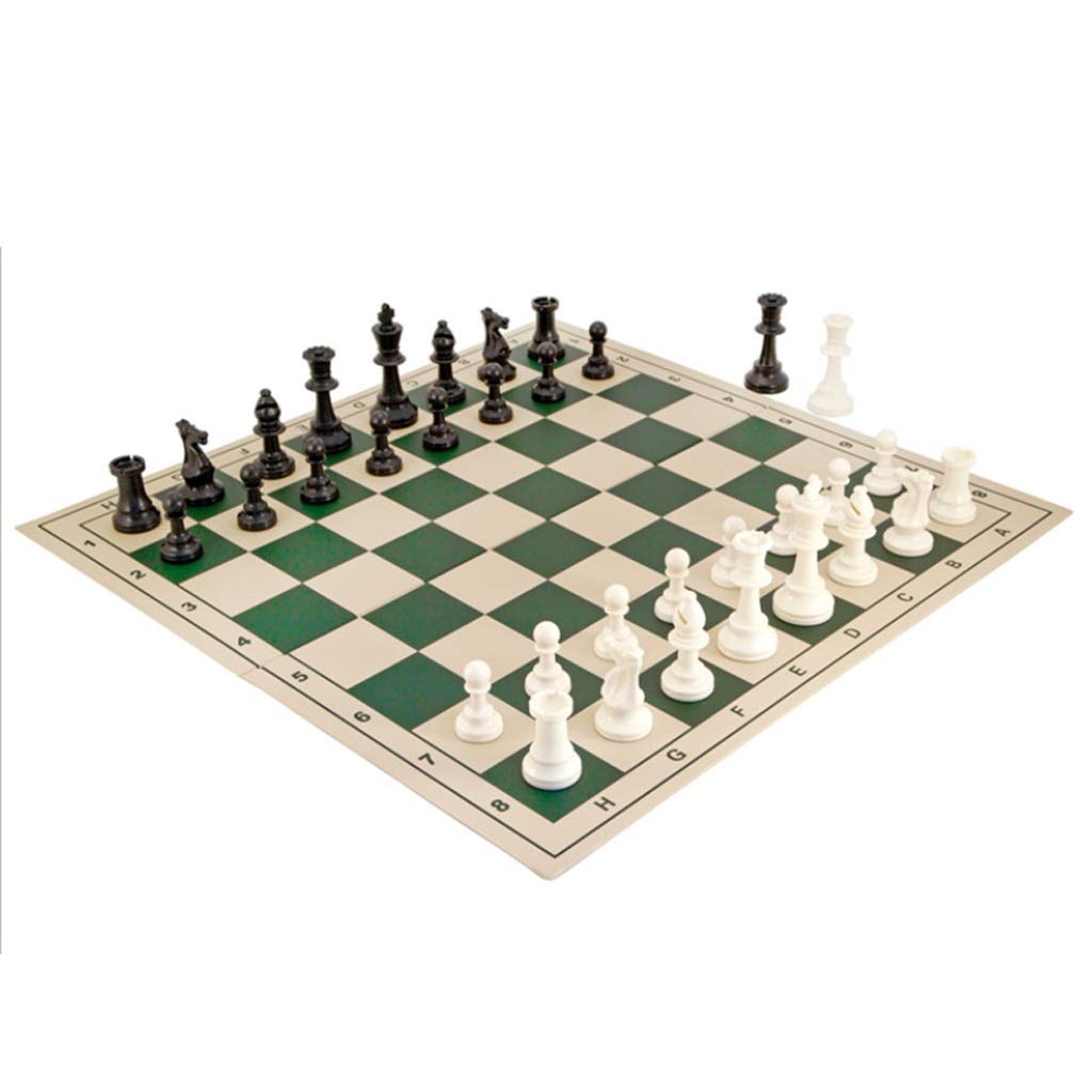 Chess Board Portable PVC Chess Set Travel Portable Chess Plastic Chess Pieces Foldable Chess Board Educational Toy Gift Chess Sets