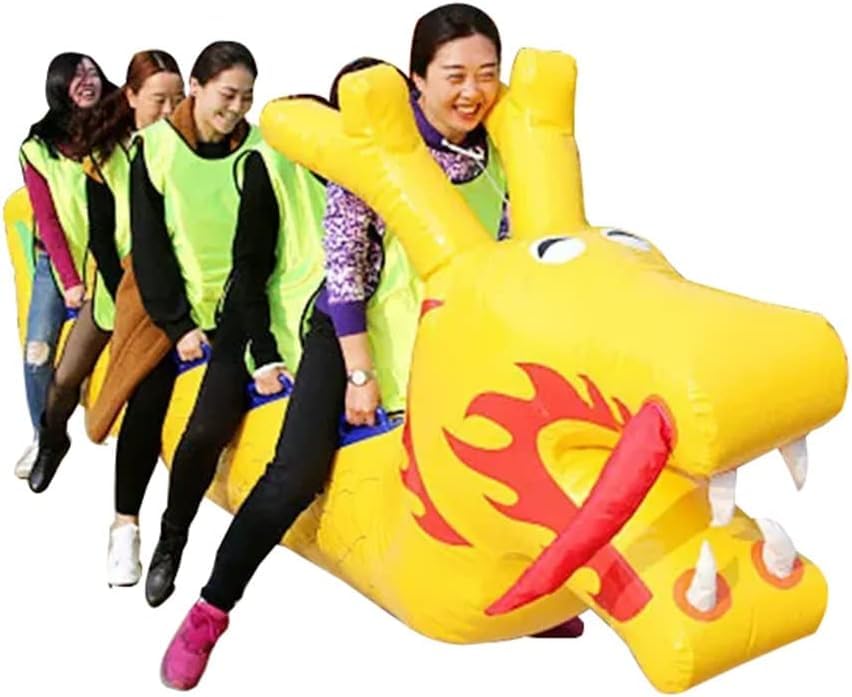 Sports Toys Inflatable Dragon Boat for Field Day Games Team Building Games Inflatable Dry Land Dragon Boat Land Dragon Boat