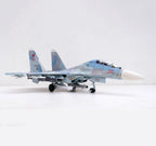 Military Fighter Alloy Die Cast Model, 1/72 Scale ВКС SU-30M2 Fighter Model, Adult Toys and Decorations, 12.2 x 8.3Inchs