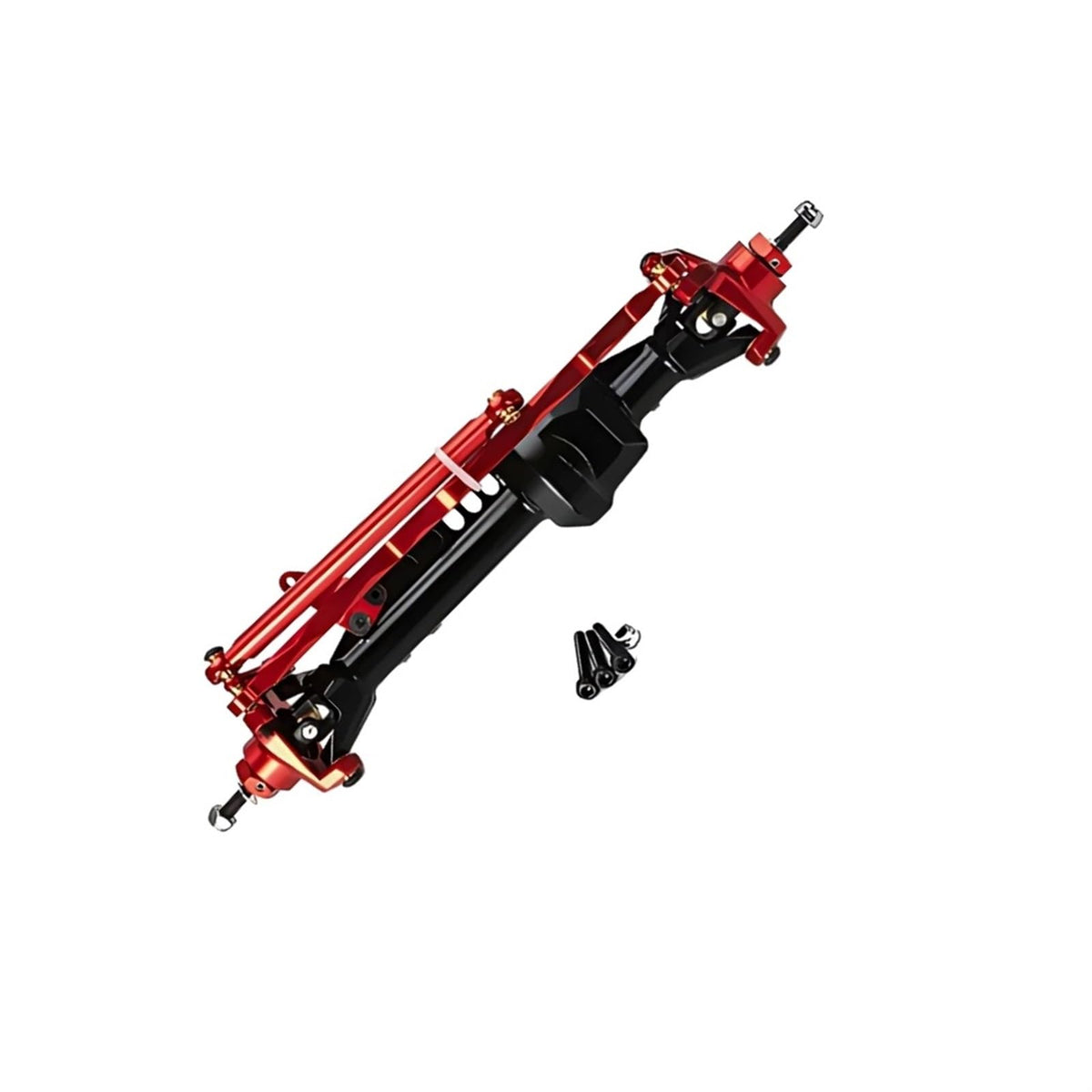 RC Vehicle Axles Compatible with Axial for SCX10 Pro Toys Crawler Car Upgrade Parts Aluminum Alloy Front Rear Straight Axles Set for 1/10 RC Crawler(Color 1,Front Axle)