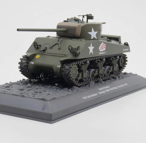 1/43 Scale Diecast Tank Alloy Model,M4A3 Sherman Tank 1944,Military Toys and Gift, 6.9 x 2.8Inch