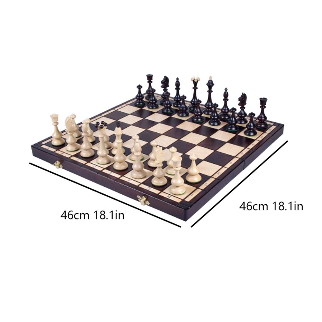 Chess Luxury Chess Wooden Portable Chess Set Foldable Storage Chess Board Educational Toy chessex
