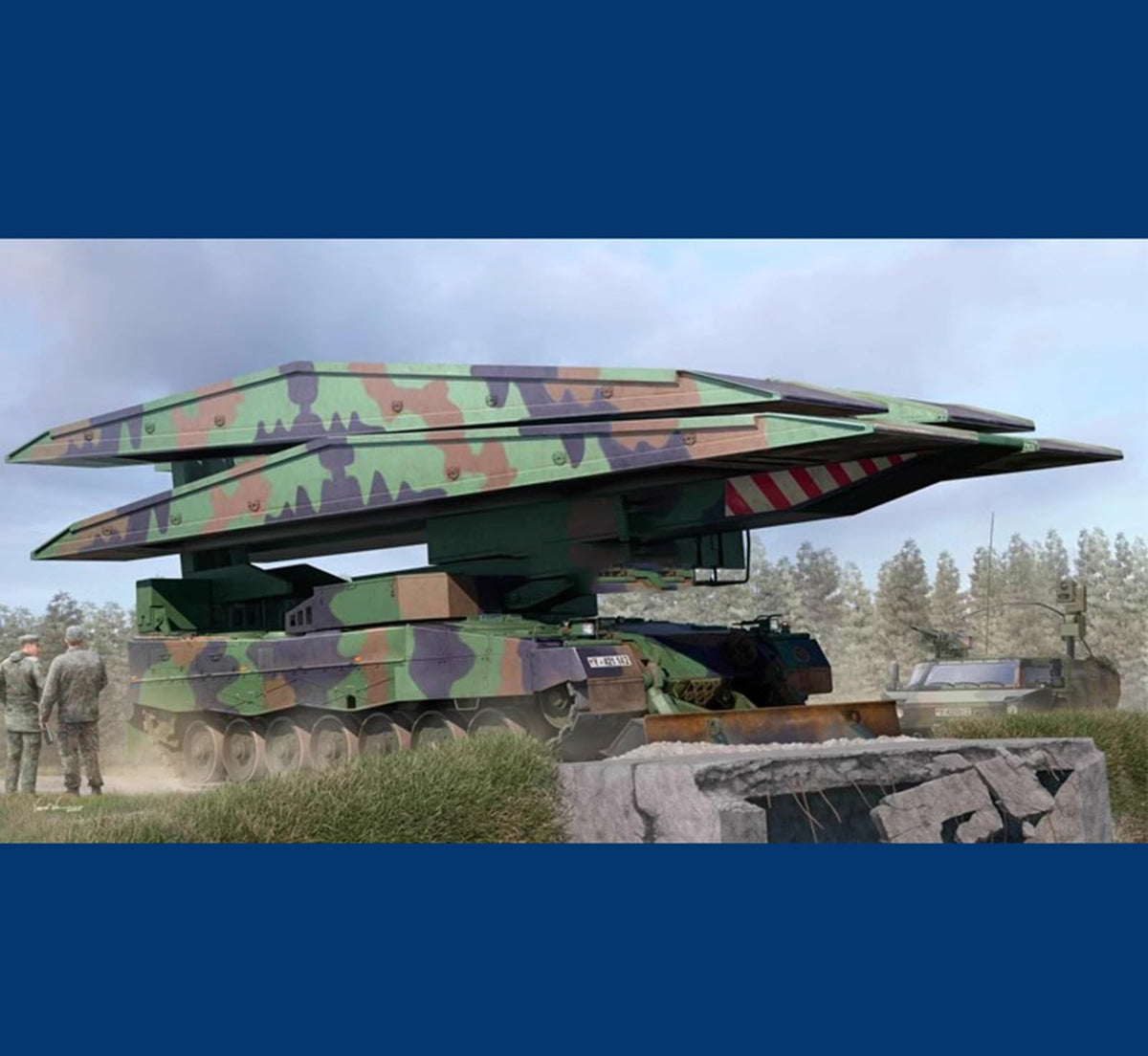 Tank 3D Puzzles Plastic Model Kits, 1/35 Scale German Iguana PSB-2-14M Model, Adult Toys and Gift,15.7 X 4.6Inchs