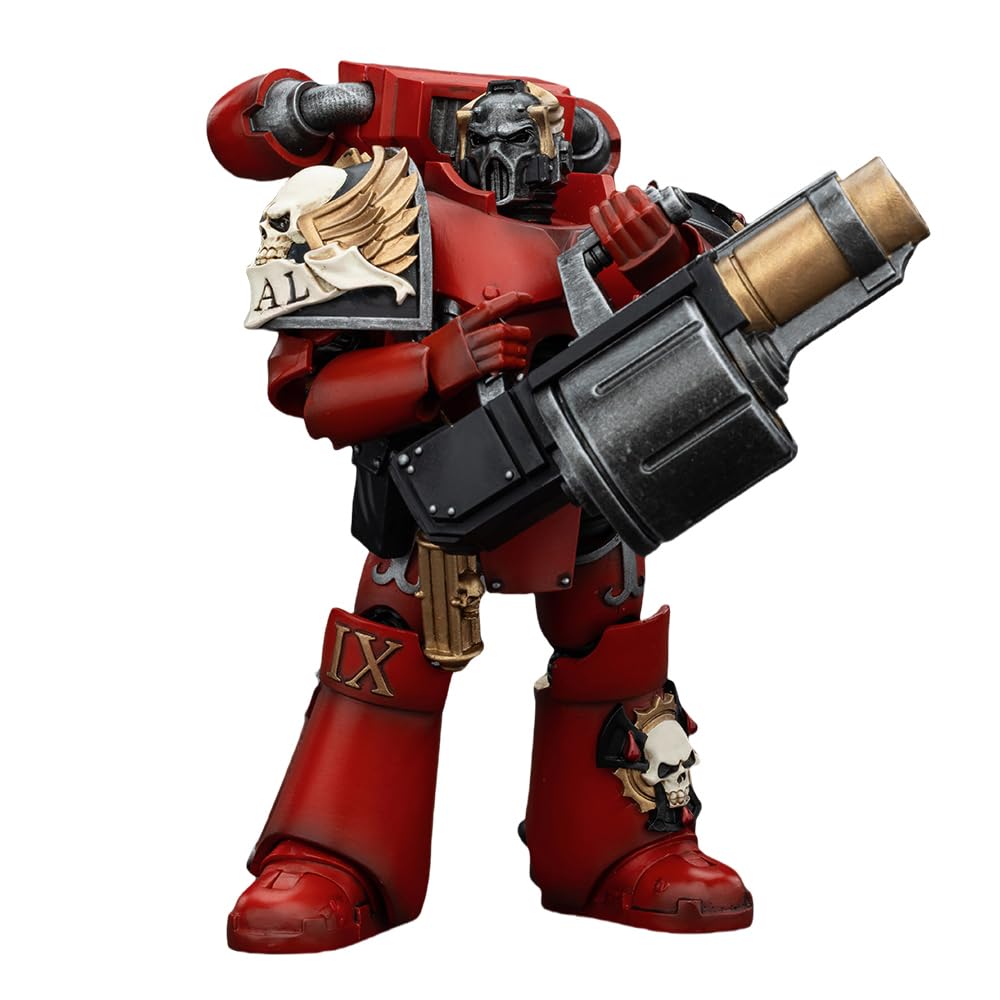 JOYTOY Warhammer 40,000 The Horus Heresy 1/18 Action Figure Game Edition Blood Angels Heavy Intercessor with Heavy Bolt Rifle and Bolt Pistol 4PCS Collection Model Birthday Gifts