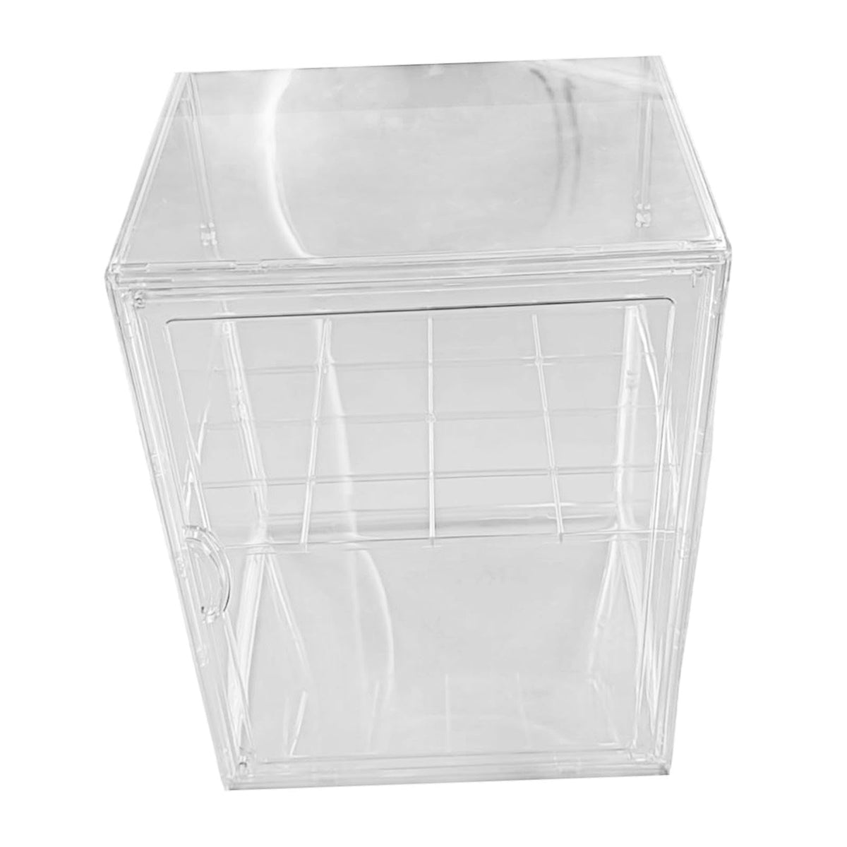 Acrylic Display Case Organizer with A Detachable Divider Multipurpose Container Large Storage Box for Hobby Collectibles Toys