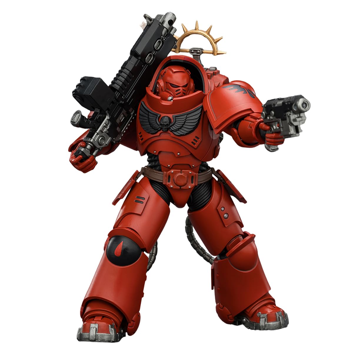 JOYTOY Warhammer 40,000 The Horus Heresy 1/18 Action Figure Game Edition Blood Angels Heavy Intercessor with Heavy Bolt Rifle and Bolt Pistol 4PCS Collection Model Birthday Gifts