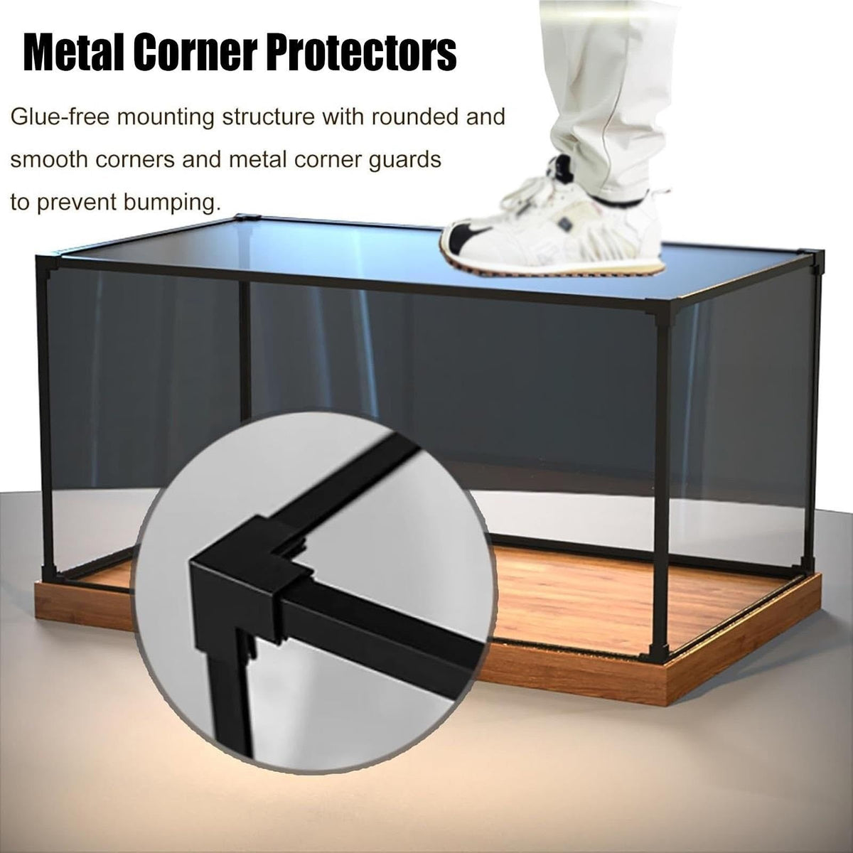 Self-Assembly Clear Acrylic Display Case, Multiple Sizes Acrylic Display Box, Dustproof Protection for Figures Collectibles Memorabilia Jewelry Toys Storage(70x55xh50cm/28x22x20in)