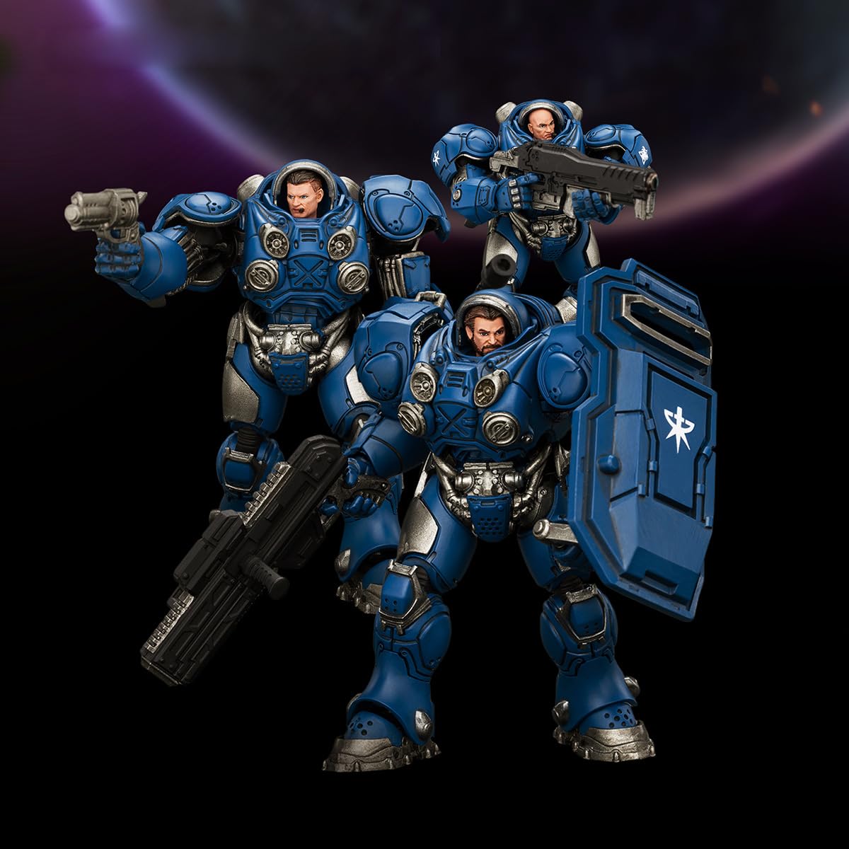 JOYTOY Starcraft 1/25 Action Figure Terran Marine Set Collection Model Birthday Gifts Pre-Order JT05152