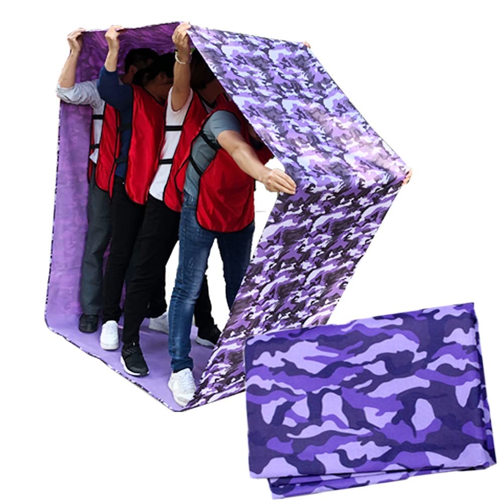 1PCS Teamwork Game Play Running Mat, Kids Adult Sports Game Oxford Cloth Run Mat, Outdoor Day Outdoor Carnival Activity Toys (Color : Green, Size : Adult-11M/36FT)