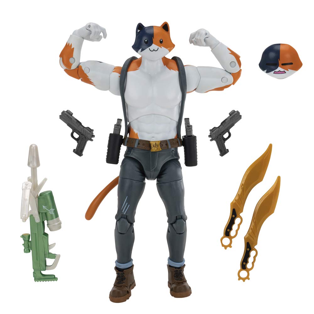 Fortnite Legendary Series Brawlers, 1 Figure Pack - 7 Inch Meowscles Action Figure, Plus Accessories