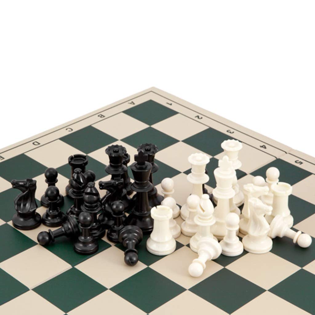 Chess Board Portable PVC Chess Set Travel Portable Chess Plastic Chess Pieces Foldable Chess Board Educational Toy Gift Chess Sets