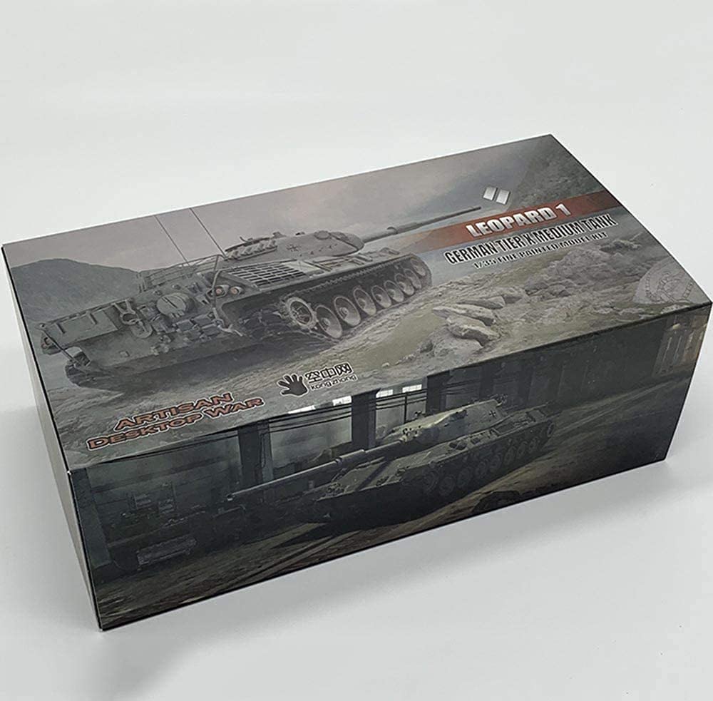 CMO 1/72 Scale Diecast Tank Plastic Model, Leopard 1 Main Battle Tank Germany Model, Military Toys and Gifts, 10.7Inch X 3.8Inch