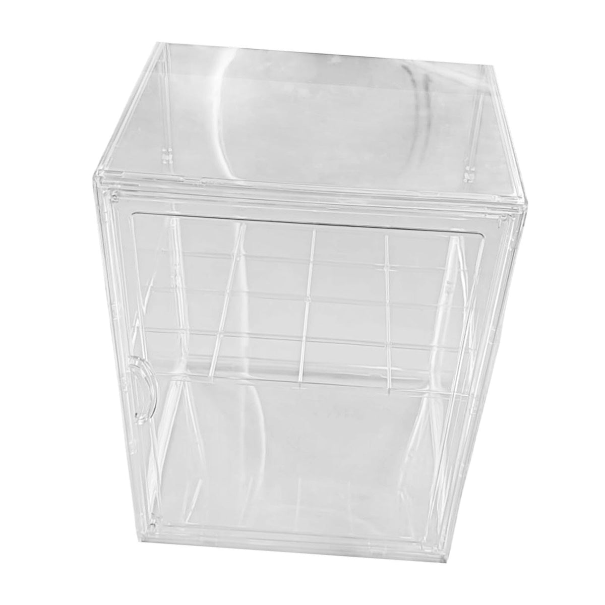 Acrylic Display Case Organizer with A Detachable Divider Multipurpose Container Large Storage Box for Hobby Collectibles Toys