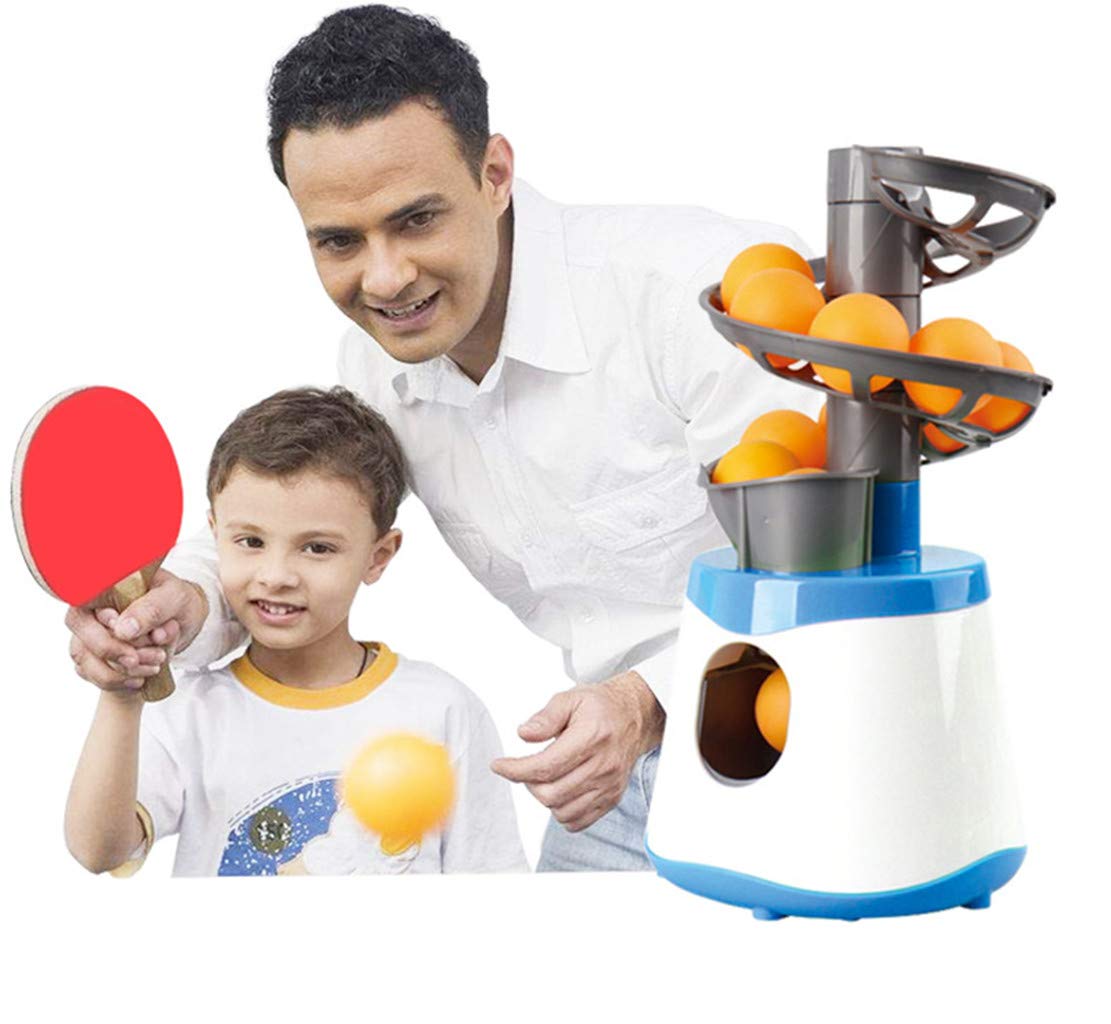 Portable Table Tennis Ball Machine - Children's Table Tennis Exerciser Beginner Ping Pong Launcher Healthy Toy Gift for Your Kid