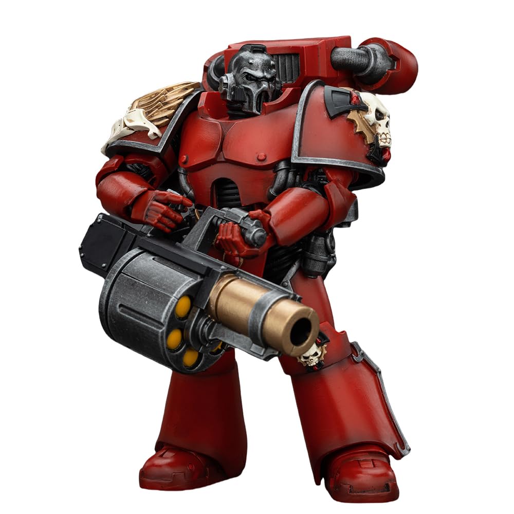 JOYTOY Warhammer 40,000 The Horus Heresy 1/18 Action Figure Game Edition Blood Angels Heavy Intercessor with Heavy Bolt Rifle and Bolt Pistol 4PCS Collection Model Birthday Gifts