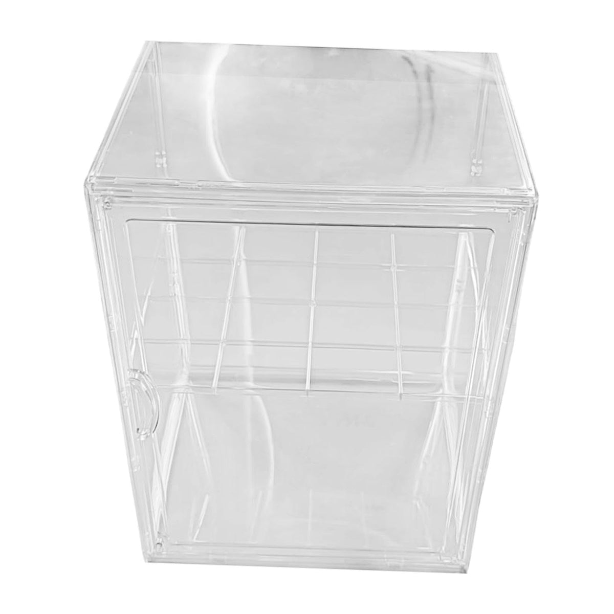 Acrylic Display Case Organizer with A Detachable Divider Multipurpose Container Large Storage Box for Hobby Collectibles Toys