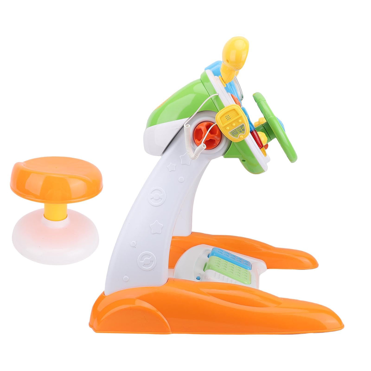 Toddler Steering Wheel Toy, Musical Simulated Driving