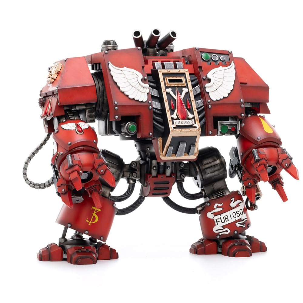 JOYTOY-Warhammer 40,000-1:18-Action Figure-Blood Angels Furioso Dreadnought Brother Same -Collection Model Birthday Gifts