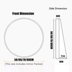 LED Bathroom Game with Lighting & Anti-Fog Funct, 50CM Round Holzraen Toy for Kids, Fun Water Play, Inctive Bath Time Activi, Safe & Engaging Bathing Experience