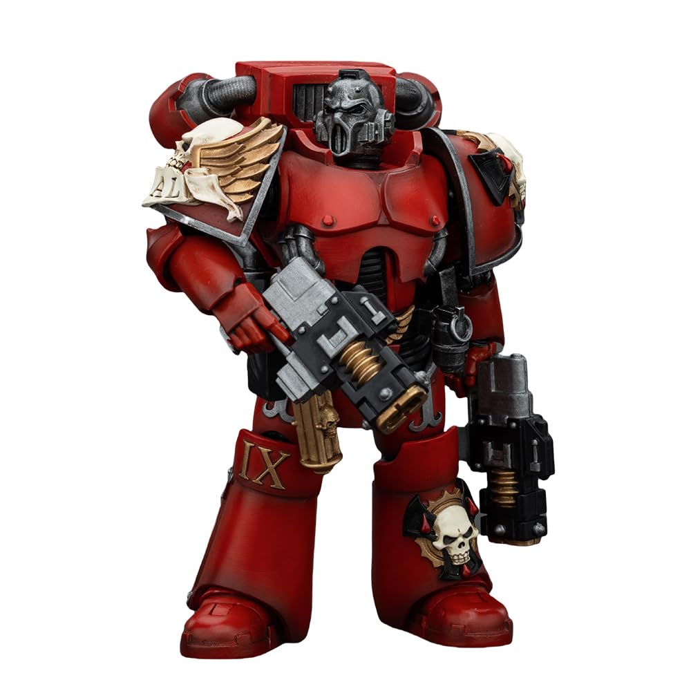JOYTOY Warhammer 40,000 The Horus Heresy 1/18 Action Figure Game Edition Blood Angels Heavy Intercessor with Heavy Bolt Rifle and Bolt Pistol 4PCS Collection Model Birthday Gifts