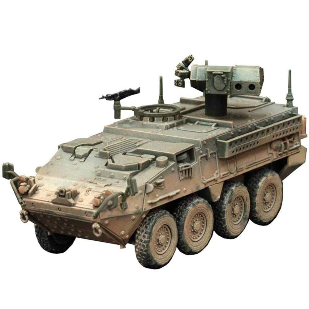 CMO 1/72 Scale Diecast Tank Plastic Model, M1134 Stryker Anti-Tank Guided Missile Vehicle Syria 2020 Model, Military Toys and Gifts