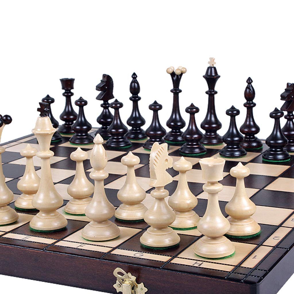 Chess Luxury Chess Wooden Portable Chess Set Foldable Storage Chess Board Educational Toy chessex