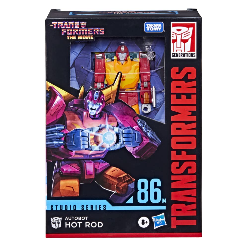 Transformers Toys Studio Series 86 Voyager Class The The Movie 1986 Autobot Hot Rod Action Figure - Ages 8 and Up, 6.5-inch, Red