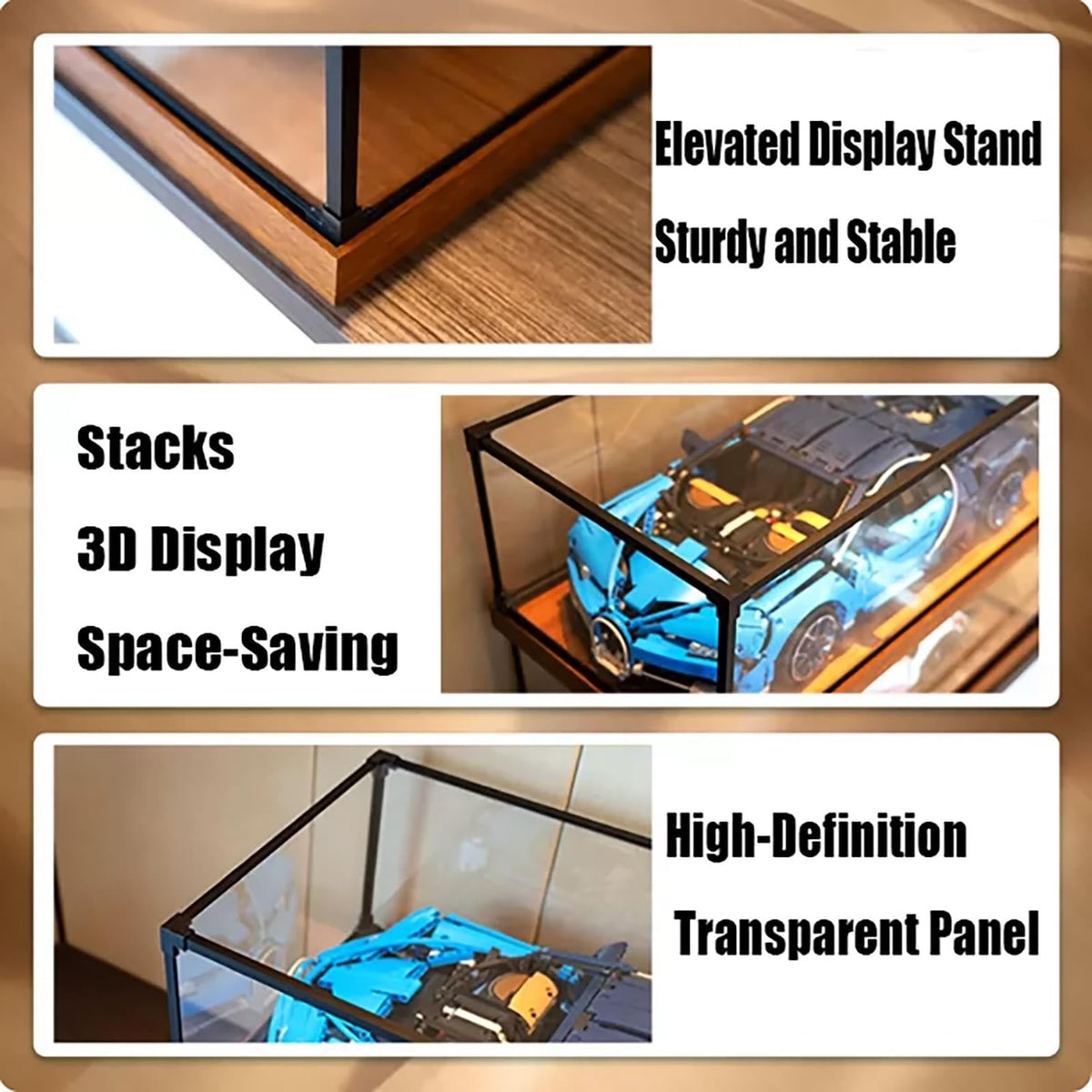 Self-Assembly Clear Acrylic Display Case, Multiple Sizes Acrylic Display Box, Dustproof Protection for Figures Collectibles Memorabilia Jewelry Toys Storage(70x55xh50cm/28x22x20in)