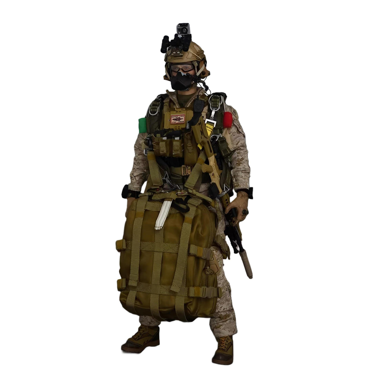 Pipigirl 1/6 Scale 12Inch Special Forces Action Figure, US Air Force Parachuting Special Forces Soldier Figure Model, Accessories Collection Adult Gifts Military Toys
