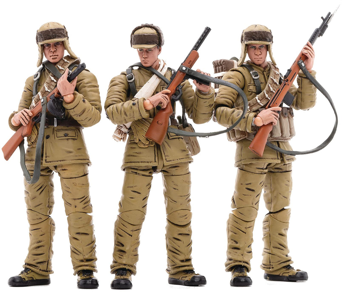 JOYTOY 1/18 Action Figures 4-Inch CN Volunteer Army (Winter) Soldier Figure PVC Military Model Collection