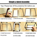 Self-Assembly Clear Acrylic Display Case, Multiple Sizes Acrylic Display Box, Dustproof Protection for Figures Collectibles Memorabilia Jewelry Toys Storage(70x55xh50cm/28x22x20in)