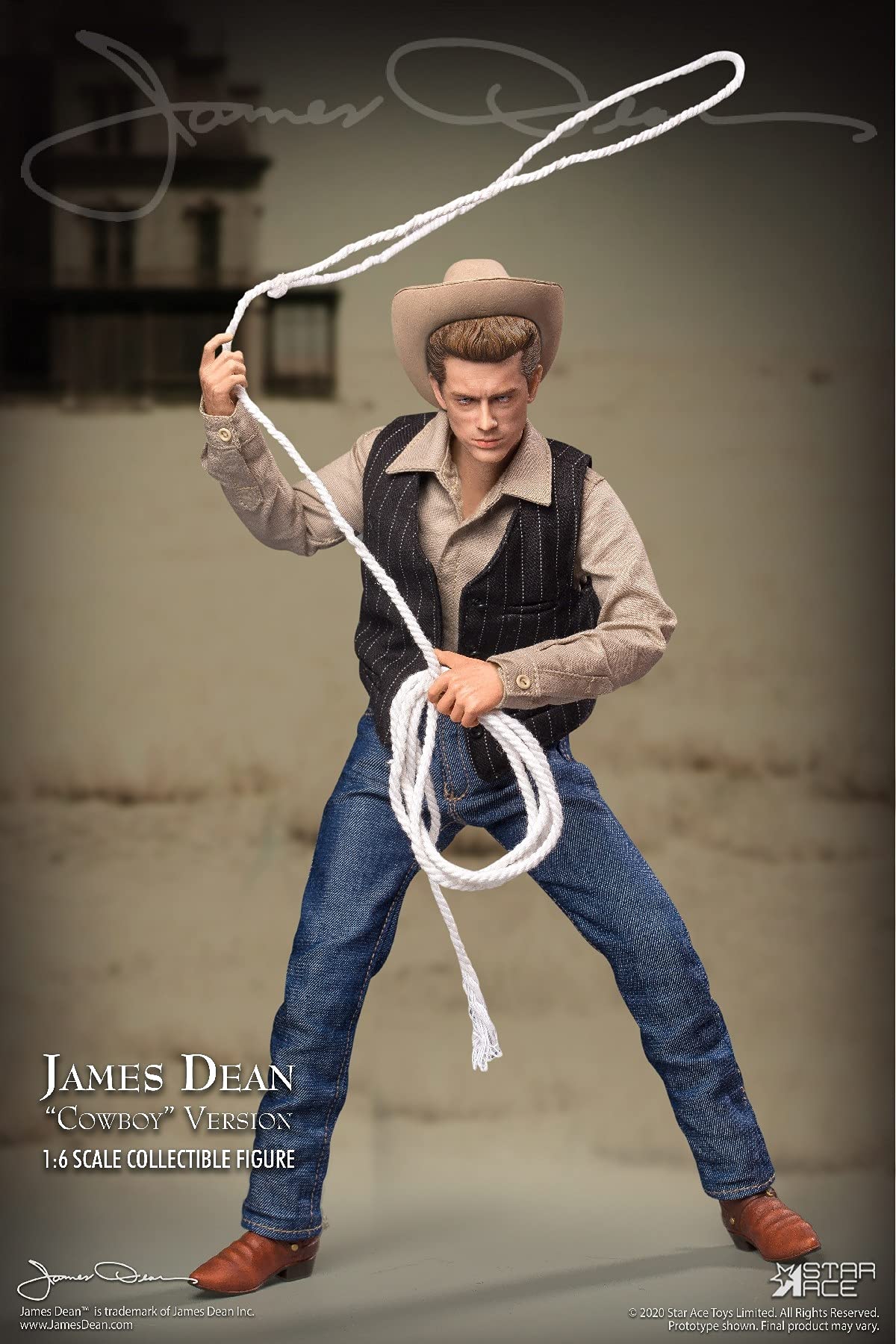 Star Ace Toys James Dean (Cowboy Version) 1:6 Scale Collectible Action Figure, Multicolor
