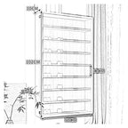 Acrylic Organiser Storage Rack Wall Mounted Display Cabinet for Collectibles, Toys Action Figures Model Storage Box with Clear Door for Study Living Room Bedroom Game Room Office(50x10x102cm)