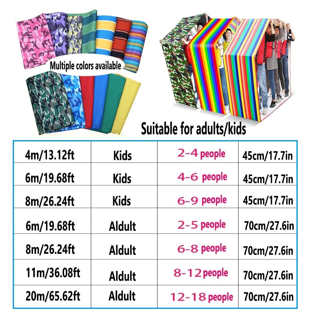 1 PCS Kids Sports Toy Running mat, Kindergarten Early Education Center Group Cooperation Game Rolling Running mat, with Storage Bag (Size : Adult-11M)