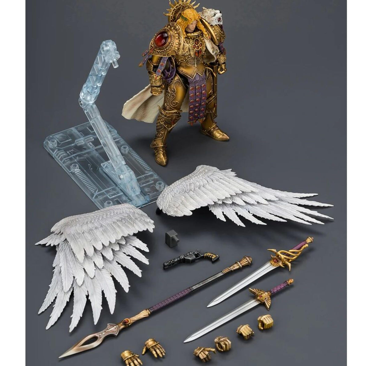 JOYTOY Collector's Edition Sanguinius Warhammer 40K 1/18 Action Figures Blood Angels Sanguinius Primarch of the IXth Legion Collector's Edition Birthday Gifts Collectible Model Warhammer Miniatures