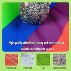 1 PCS Adult Kids Outdoor Sports Toys Running mat, Colored Waterproof Oxford Cloth Running mat, Easy to Carry (Size : Adult-11M)