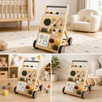 Wooden Activity Push Toy for Birthday Christmas Gifts