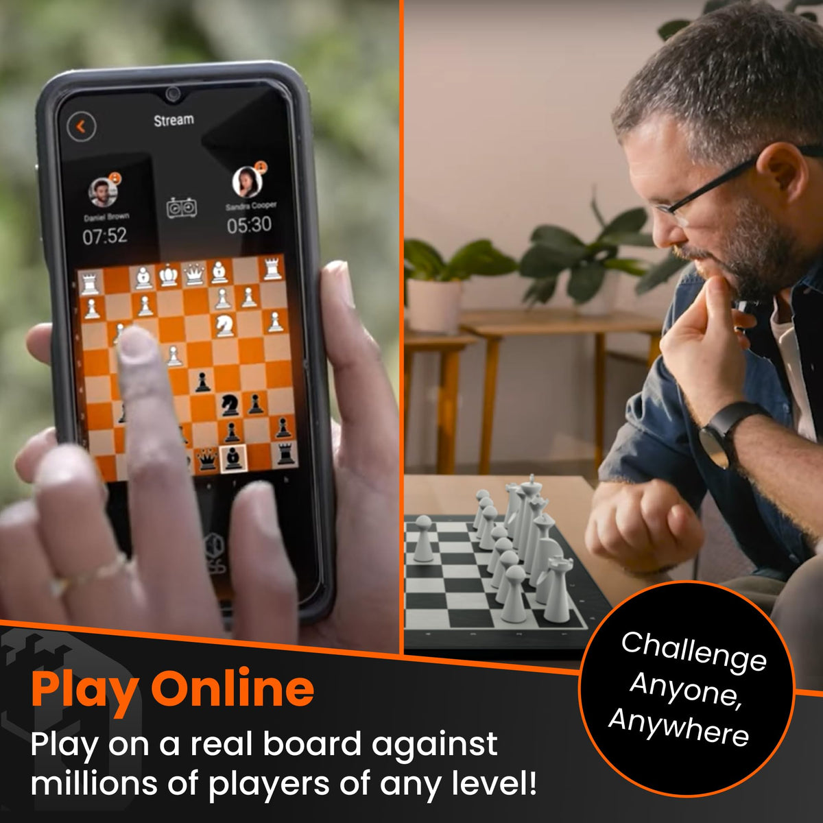 GoChess Air Smart Chess Board AI Electronic Chess Game Set For All Levels