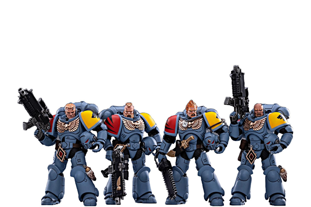 JOYTOY Warhammer 40K 1/18 Action Figures Blood Angels Death Company Intercessors 4PCS Collectible Model