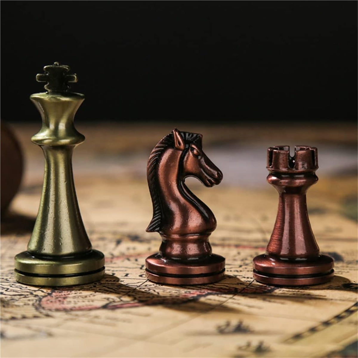 Board Games Chess Set Large Metal Deluxe for Adults Unique